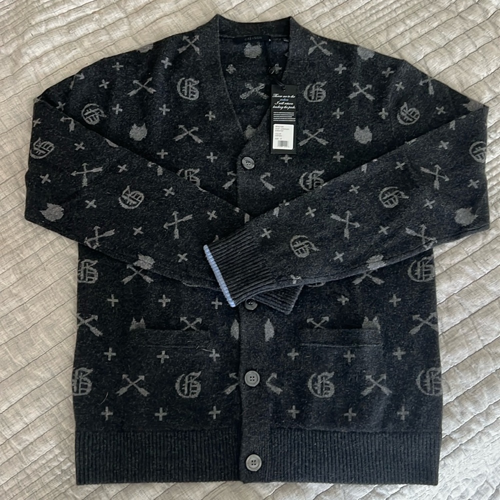 Greyson G.O.A.T. Cashmere Blend Cardigan Sweater; Size: Medium; (NWT)